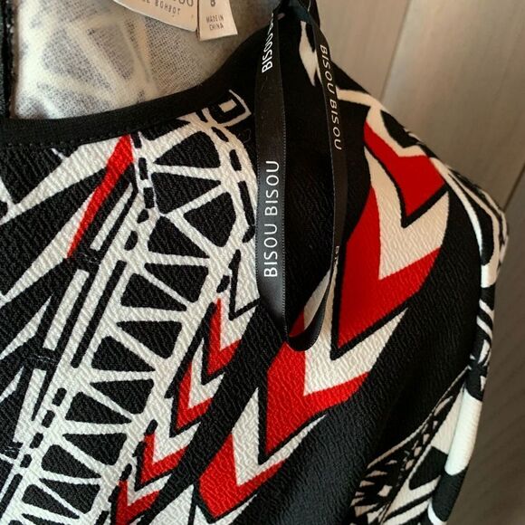 BISOU BISOU Dress Polynesian Print 8 - Picture 11 of 12